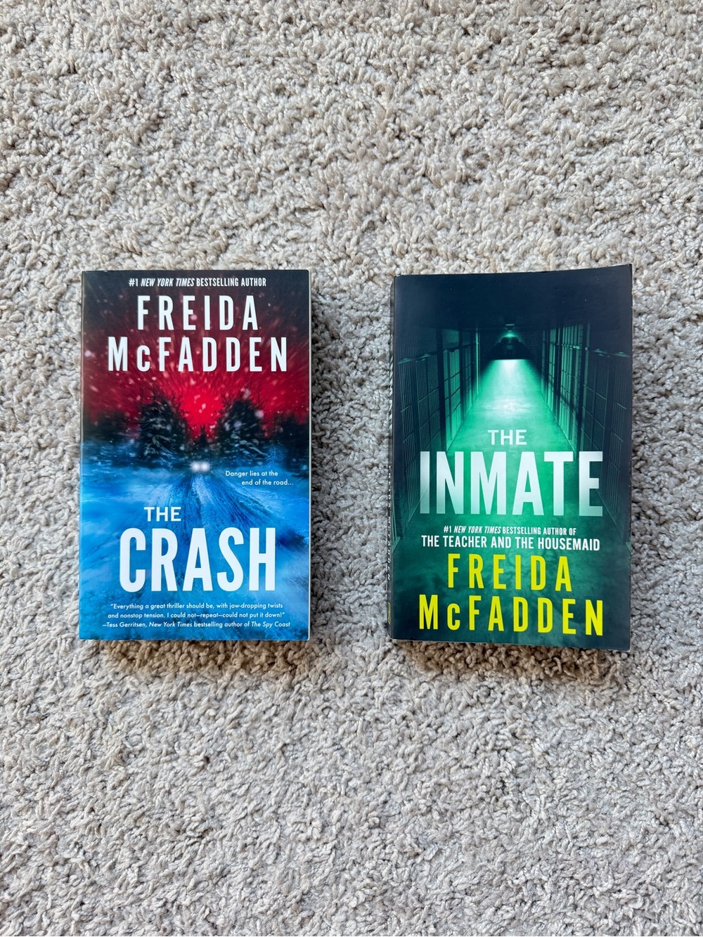 Freida McFadden Paperback Book Bundle - The Crash & The Inmate